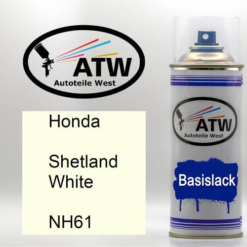 Honda, Shetland White, NH61: 400ml Sprühdose, von ATW Autoteile West.